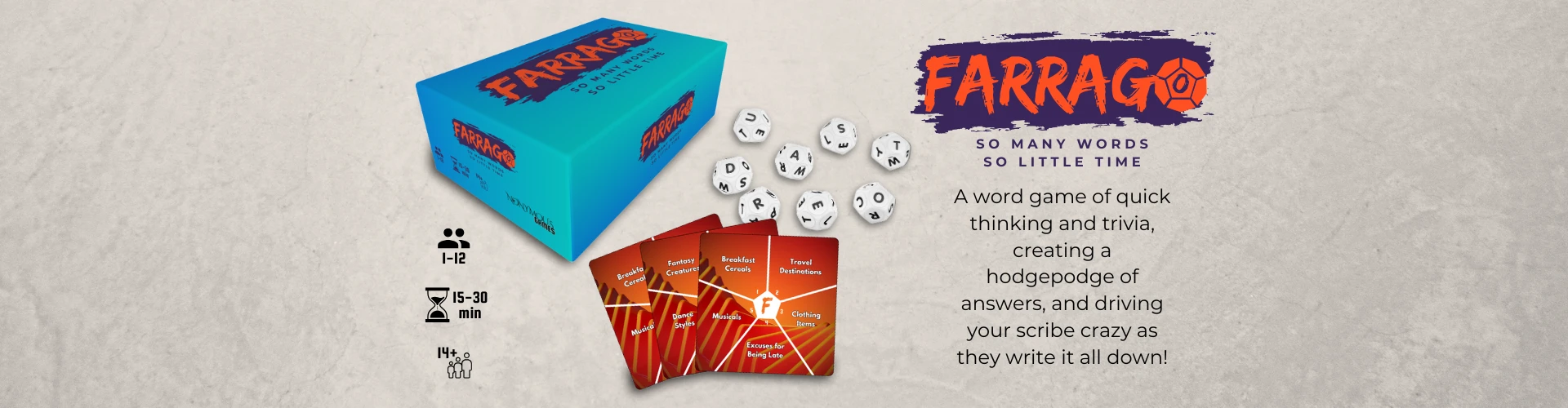 Farrago: So Many Words, So Little Time