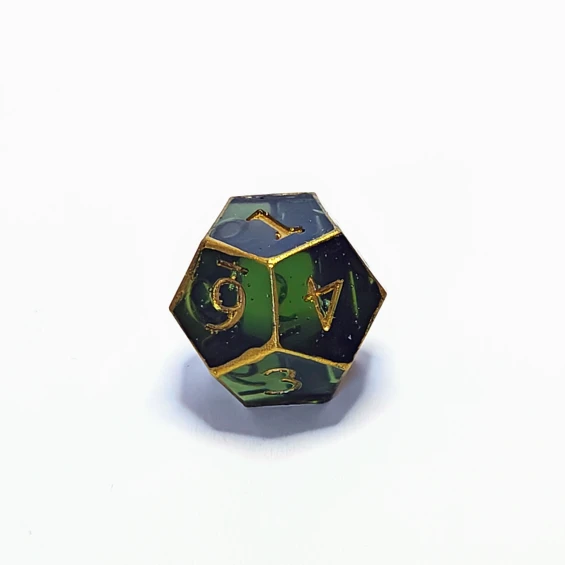 d12, tiny bubbles on side 1, 4, 5, 6