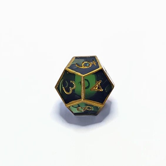 d12, tiny bubbles on 2, 4, 5, 6