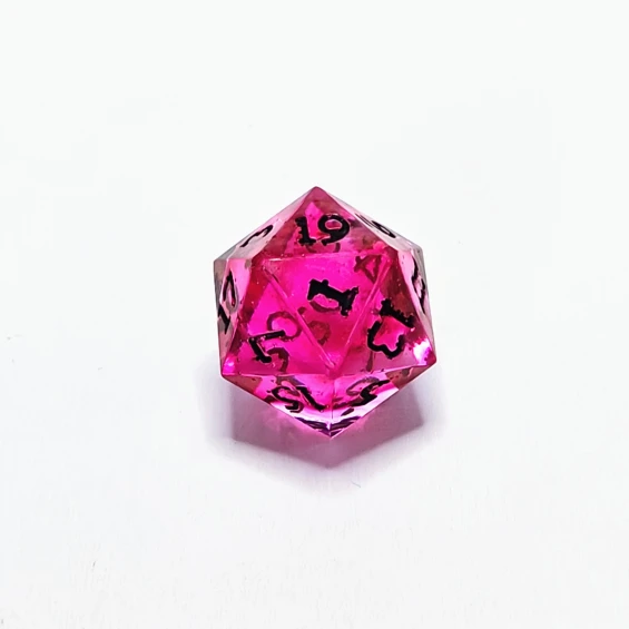 d20, tiny bubbles on 1, 3, 13, 7, 17, 5, 15, 19,