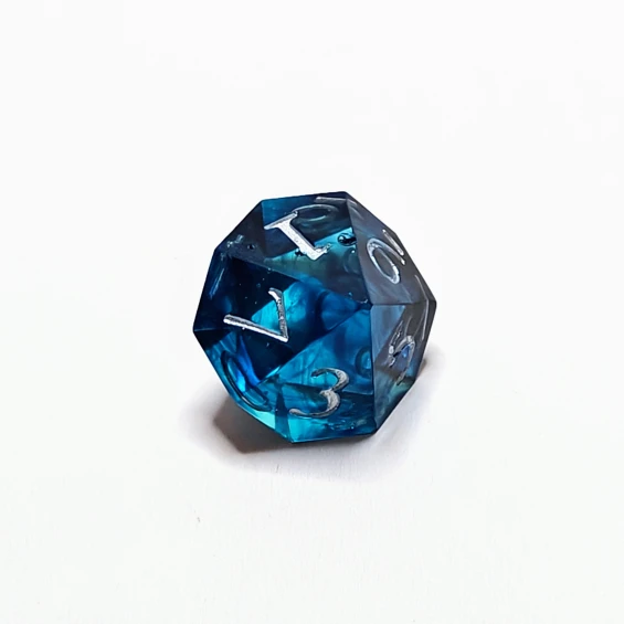 d10 0-9, bubbles on side 1