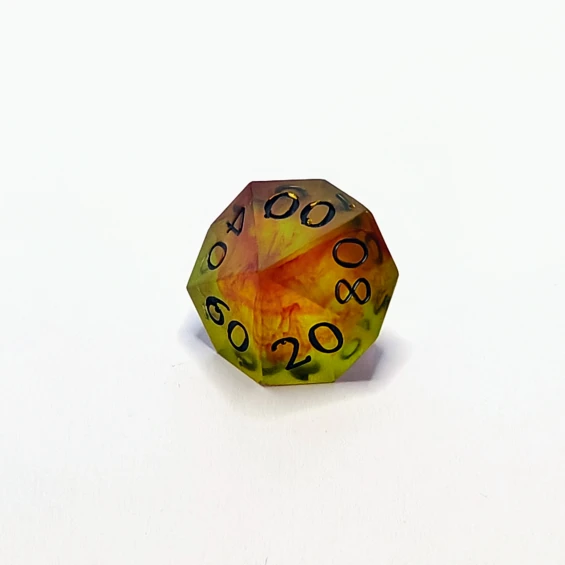 d10, 00-90, tiny bubbles on 00, 90