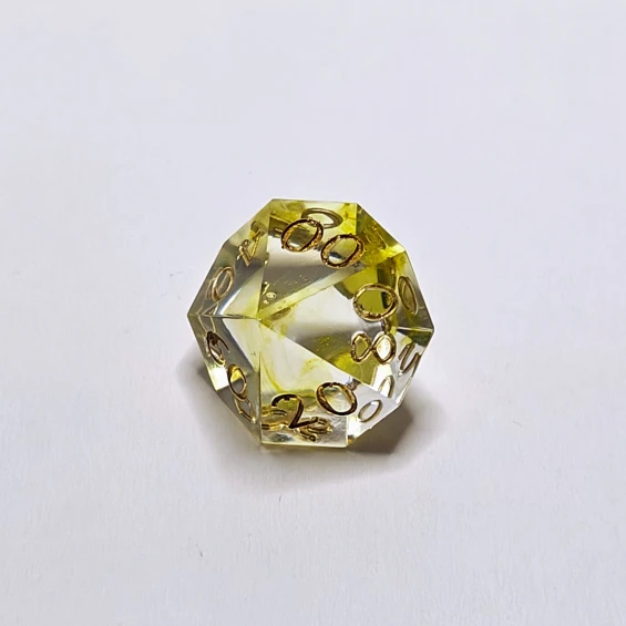 d10, 00-90, tiny bubbles on side 00, 60