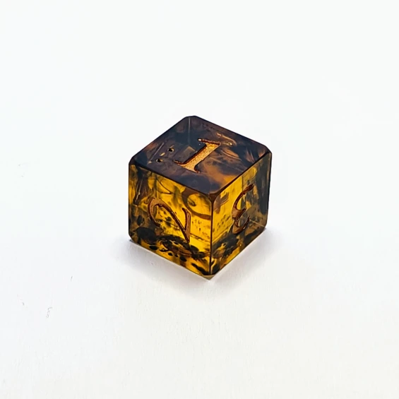 d6, bubbles on side 1