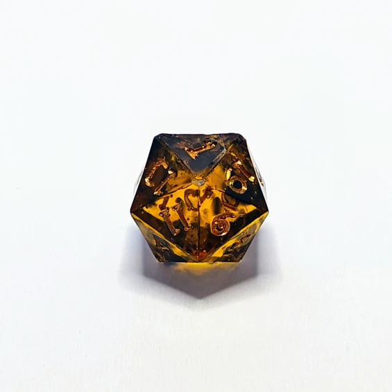 d20, tiny bubbles on 1, 7, 13, 9, 19, 20