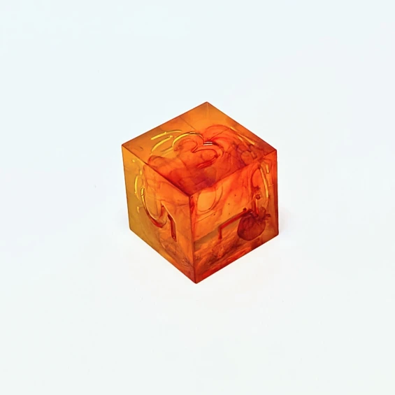 d6, tiny bubbles on 1, 4