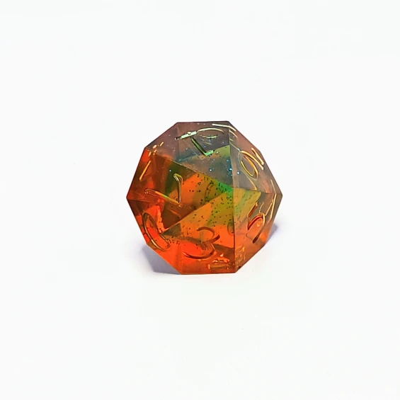 d10 0-9, tiny bubbles on 8