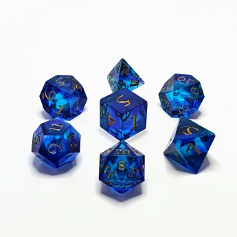 "Tesseract" Handmade Resin Dice Set