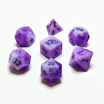 "Purple Haze" Handmade Resin Dice Set