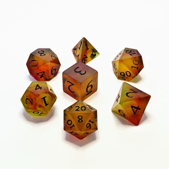 "Poison Apple" Handmade Resin Dice Set