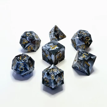 "Rorschach" Handmade Resin Dice Set