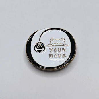 Nonymous Games "Your Move" Badge Enamel Pin
