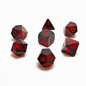 "Blood Magic" Handmade Resin Dice Set
