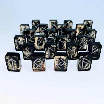 "Old Bones" Handmade Resin Rune Set