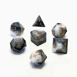 "Chaos Marble" Handmade Resin Dice Set