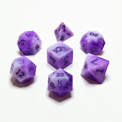 "Purple Haze" Handmade Resin Dice Set