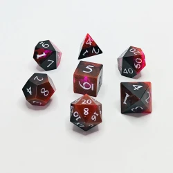 "Dark Nebula" Handmade Resin Dice Set (B)