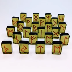 "Pine Forest" Handmade Resin Rune Set