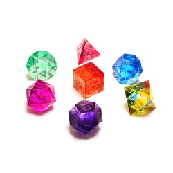 "Prismatic" Handmade Resin Dice Set